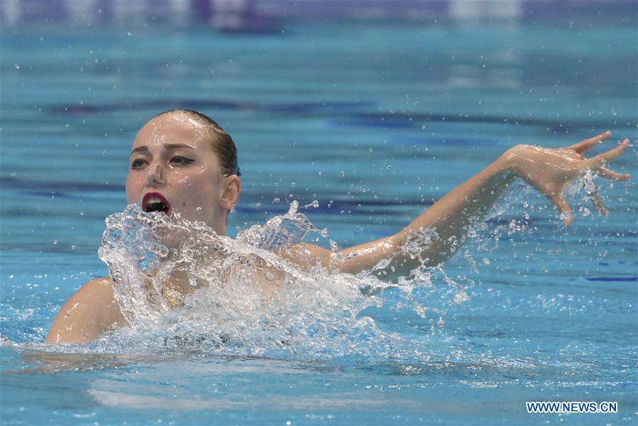 (SP)HUNGARY-BUDAPEST-FINA-ARTISTIC SWIMMING-WORLD SERIES-SOLO FREE