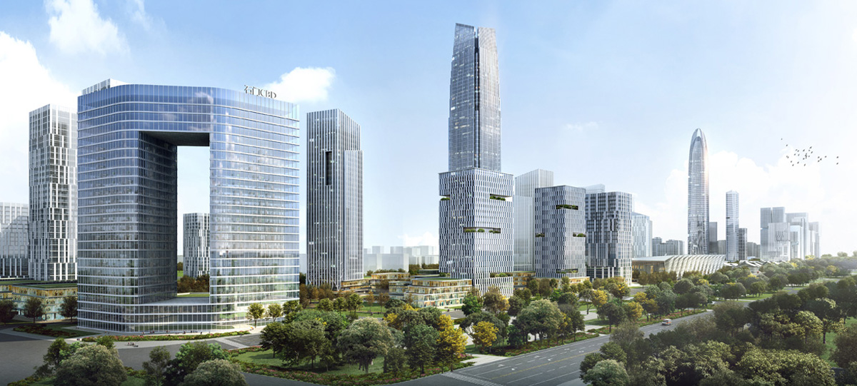 中央商務(wù)區(qū)金融商務(wù)北區(qū)將以5A甲級寫字樓聚集為群，南區(qū)將建設(shè)多功能為一體的綜合城市化辦公區(qū)域