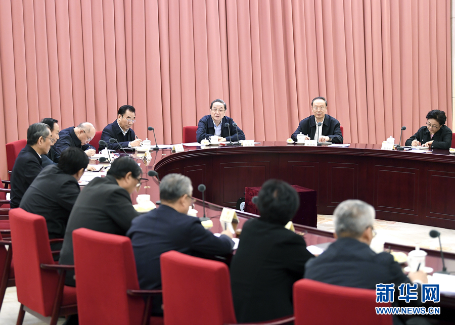 1月17日，中共政協(xié)第十二屆全國委員會黨組在北京召開會議，傳達學習貫徹習近平總書記在十九屆中央紀委二次全會上的重要講話和全會精神。全國政協(xié)主席、黨組書記俞正聲主持會議并講話。新華社記者 燕雁 攝