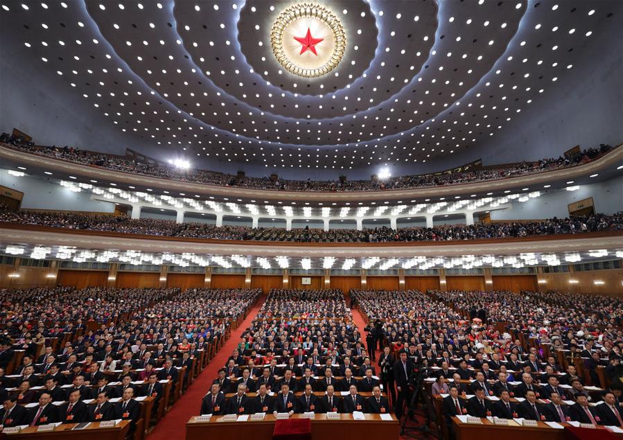 （兩會(huì)&middot;人大開幕&middot;XHDW）（21）十三屆全國(guó)人大一次會(huì)議在京開幕