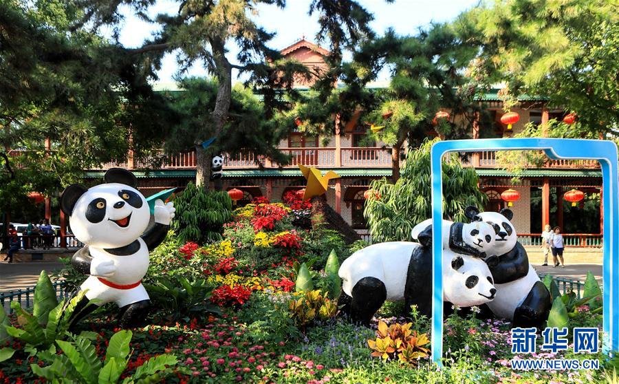 (圖文互動)(1)15萬平方米花卉扮靚首都公園