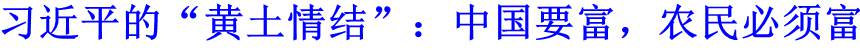 習(xí)近平的&ldquo;黃土情結(jié)&rdquo;：中國(guó)要富，農(nóng)民必須富