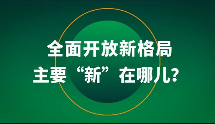 全面開放新格局主要&ldquo;新&rdquo;在哪兒？
