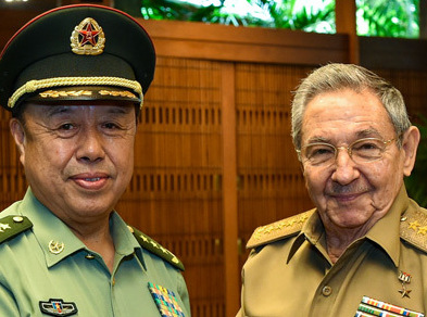 勞爾&middot;卡斯特羅會(huì)見范長龍