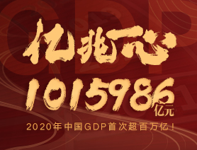 億兆一心！2020年中國GDP首次超百萬億！