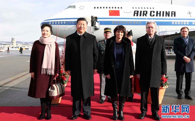 習(xí)近平抵達(dá)蘇黎世開(kāi)始對(duì)瑞士聯(lián)邦進(jìn)行國(guó)事訪(fǎng)問(wèn)