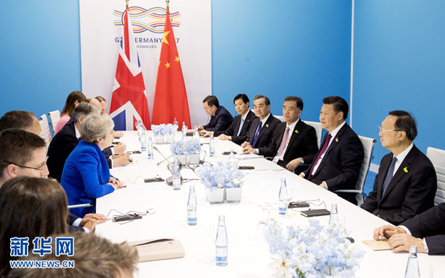 習(xí)近平會(huì)見(jiàn)英國(guó)首相特雷莎&middot;梅