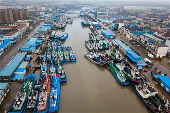 臺(tái)風(fēng)&ldquo;安比&rdquo;過境江蘇啟東